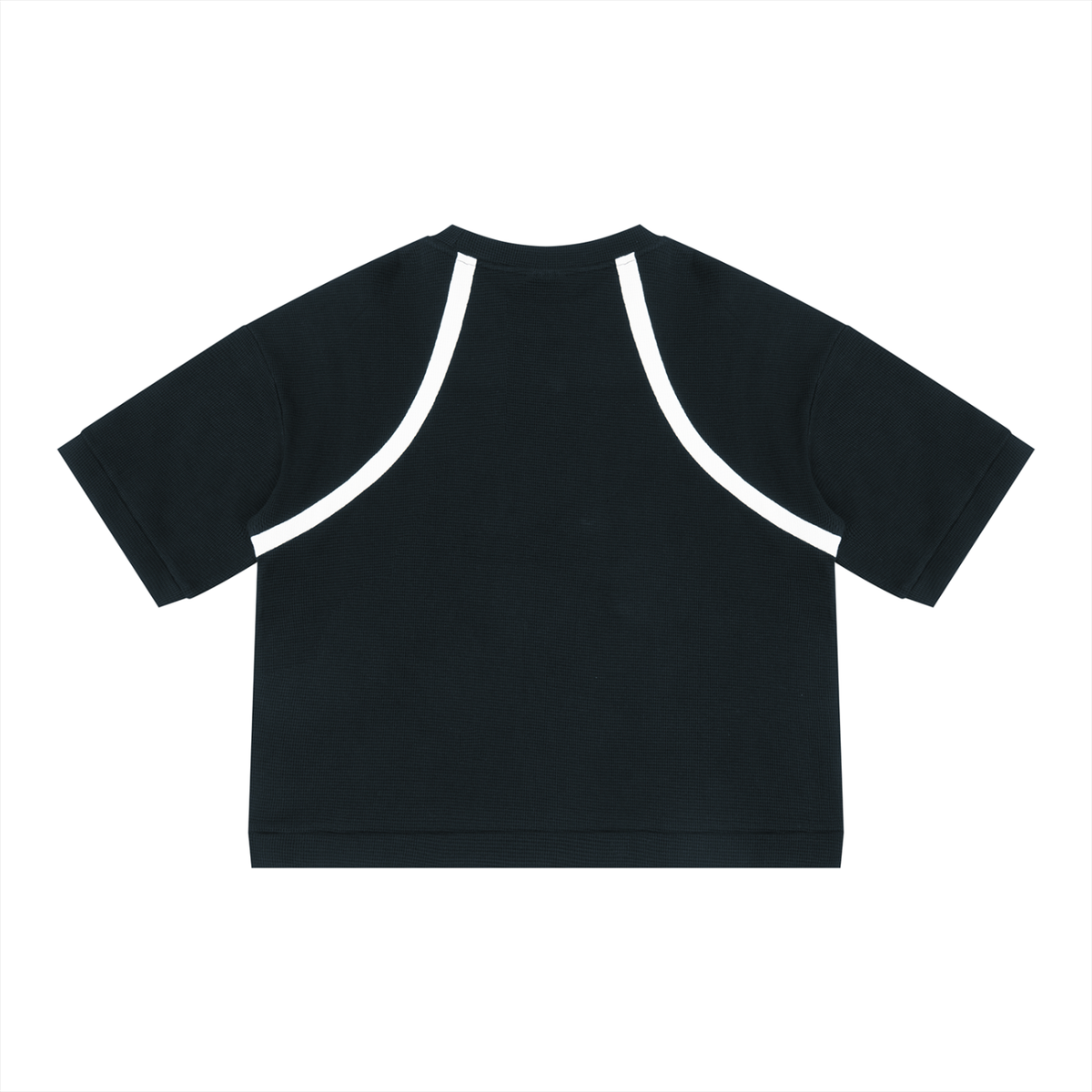 Unisex Color Block Waffle Boxy T-Shirt