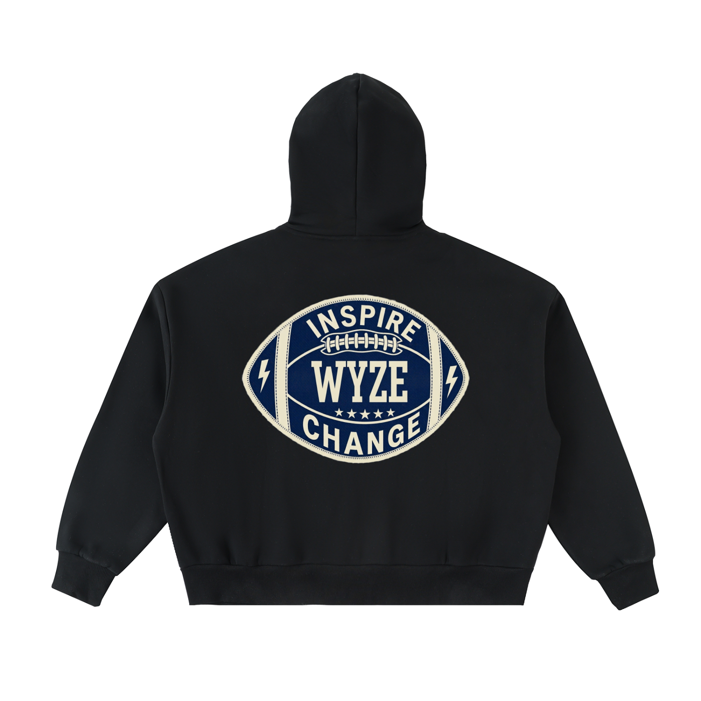 Fleeced Full-Zip Boxy Hoodie