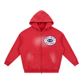 Sunfade Two-way Zipper Boxy Fleece Hoodie