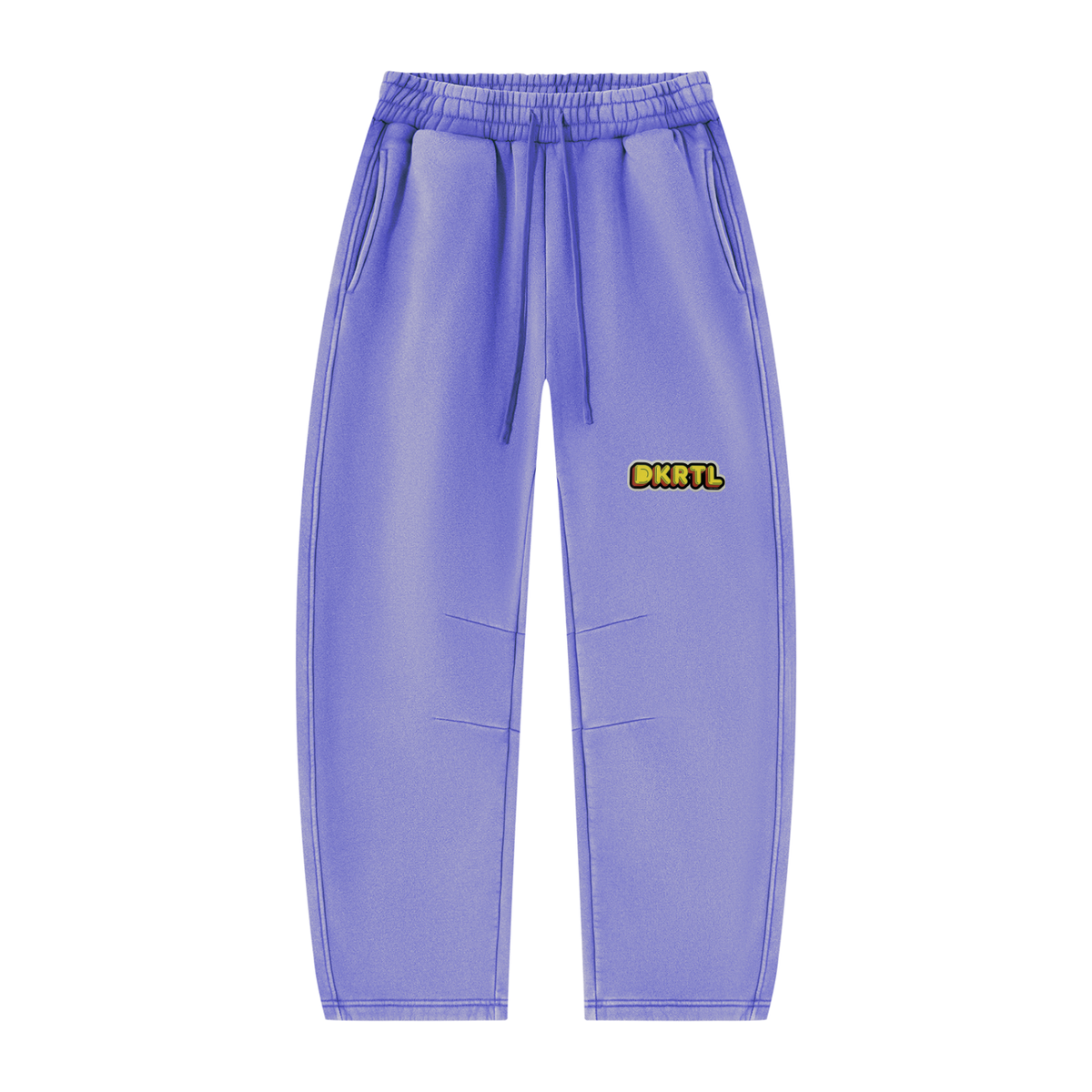 Unisex Vintage Wash Barrel Leg Fleece Sweatpants