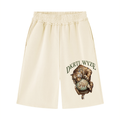Unisex Raw Edge Fleece Shorts