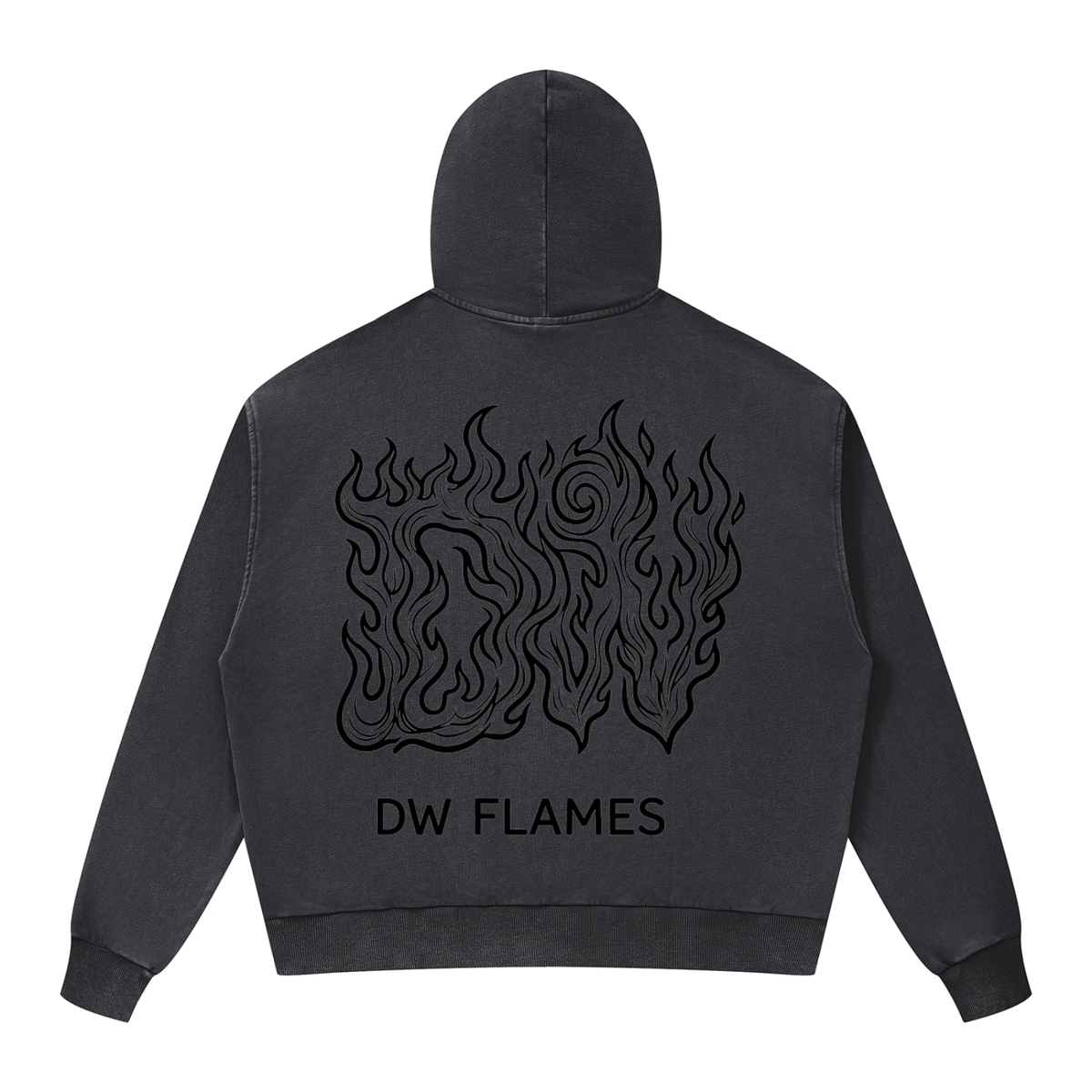 Unisex Mineral Wash Boxy Full Zip Hoodie