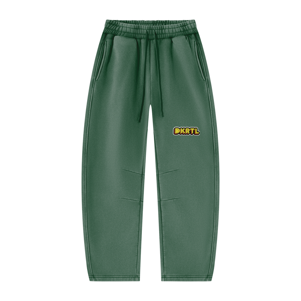 Unisex Vintage Wash Barrel Leg Fleece Sweatpants