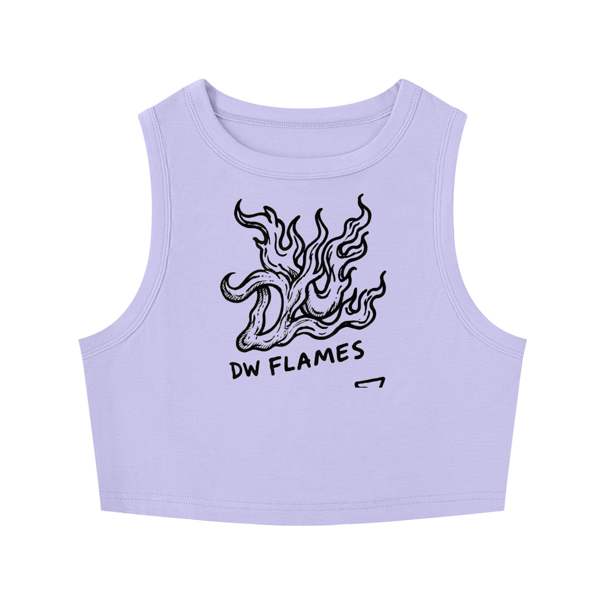 Women's Tight Crewneck Crop Tank Top