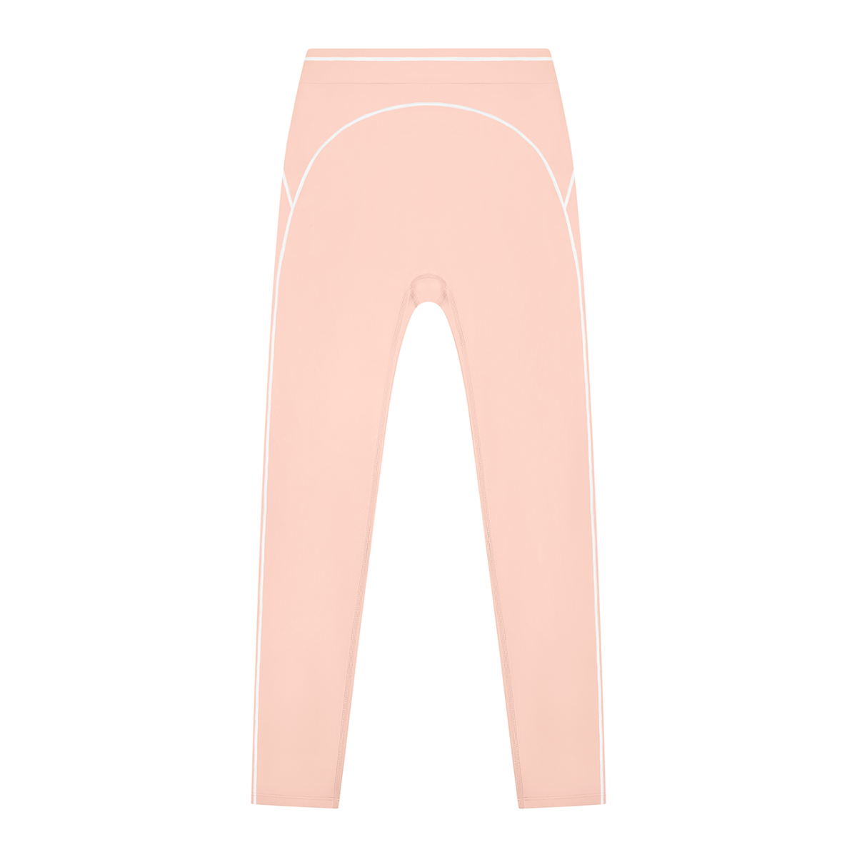 Women's High Rise Topstitching Leggings in Light Pink by DKRTL WYZE