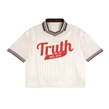 Contrast Stripes Polo Collar T-Shirt