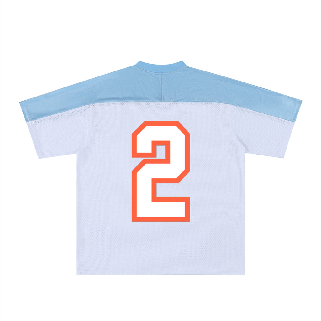 Oversized Mesh V-Neck Soccer Jersey