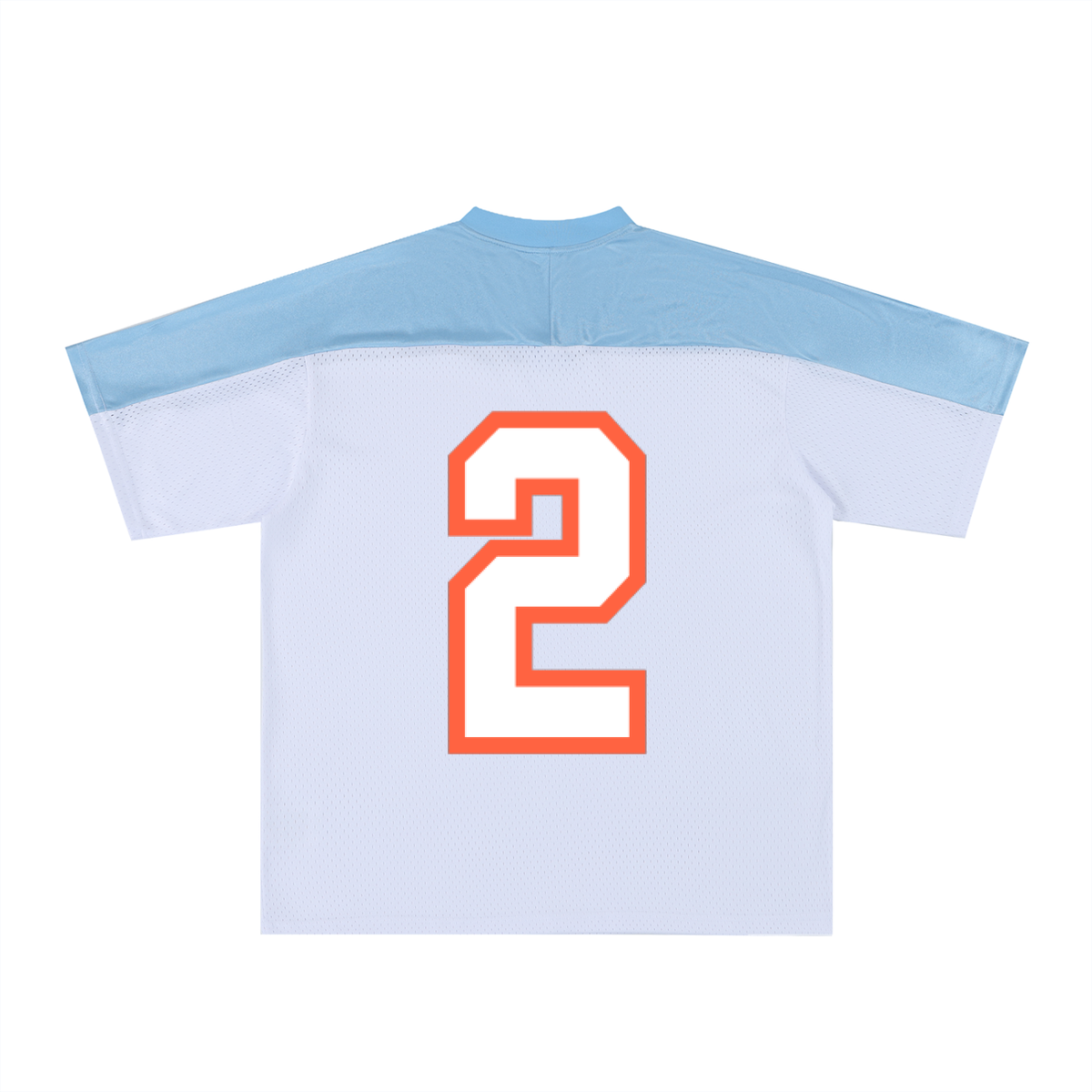 Oversized Mesh V-Neck Soccer Jersey