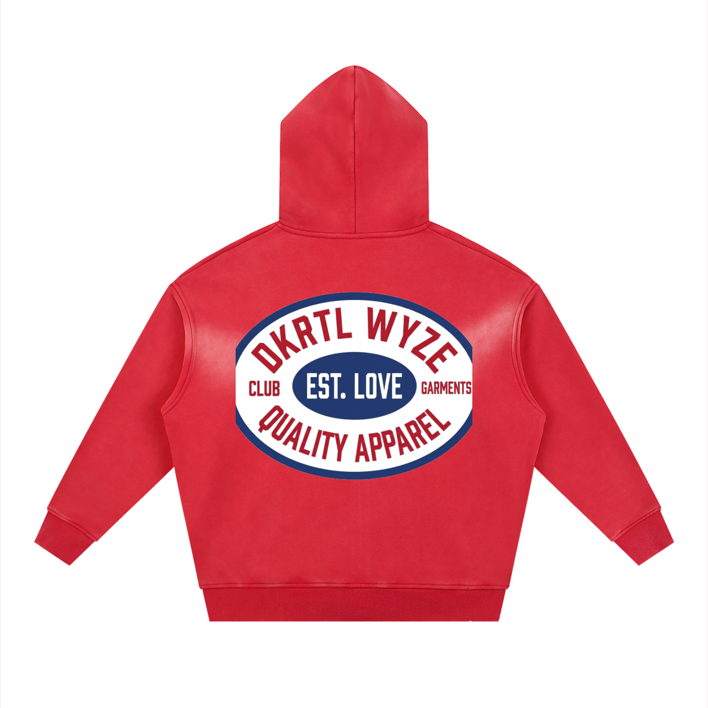 Sunfade Two-way Zipper Boxy Fleece Hoodie