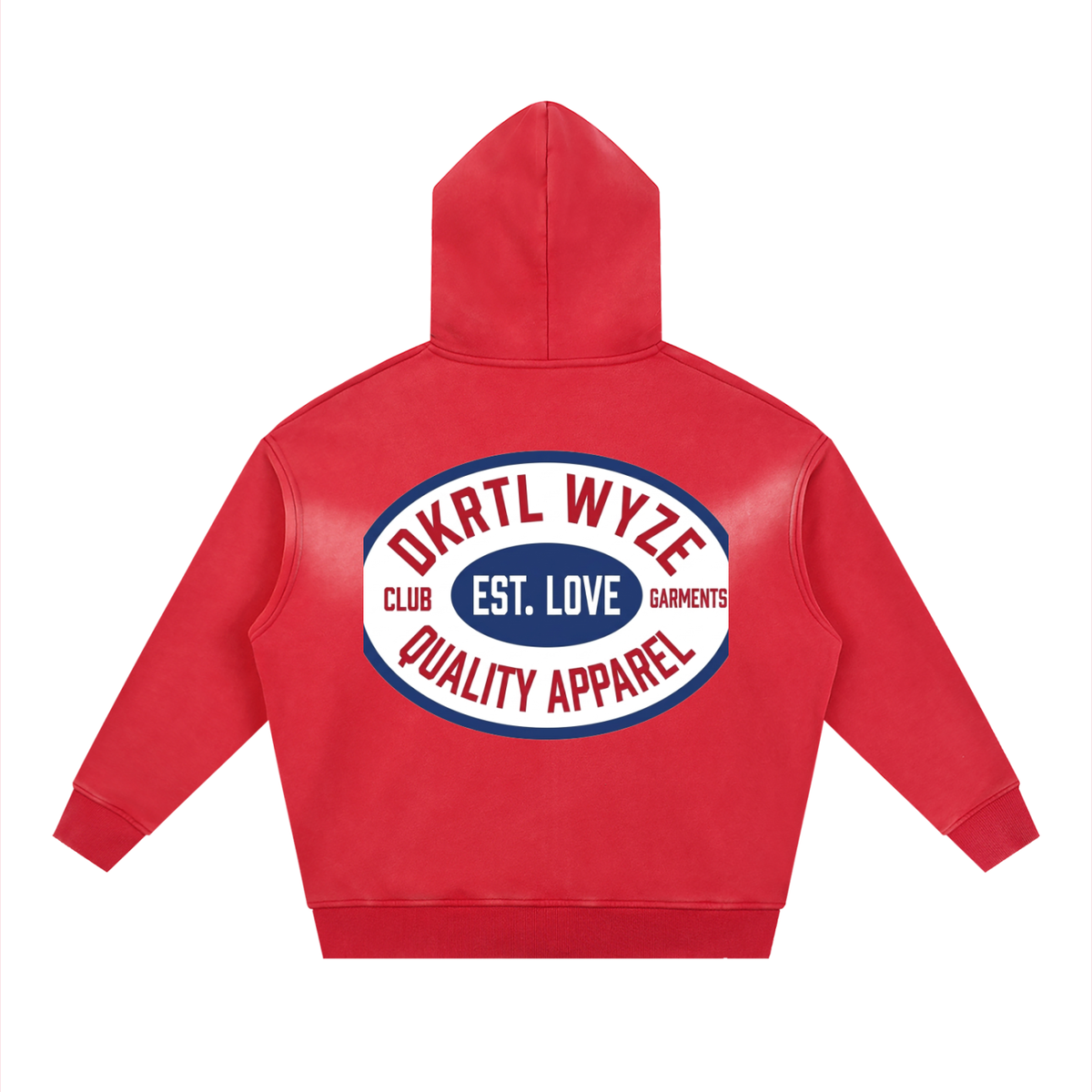 Sunfade Two-way Zipper Boxy Fleece Hoodie