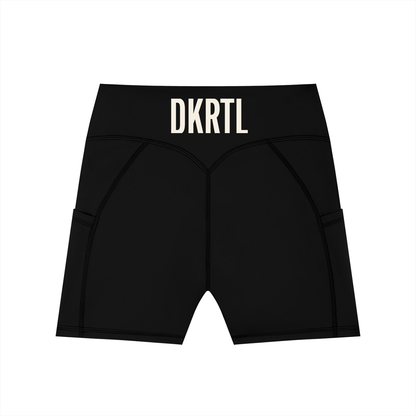 Women's High-Waisted Pocket Biker Shorts