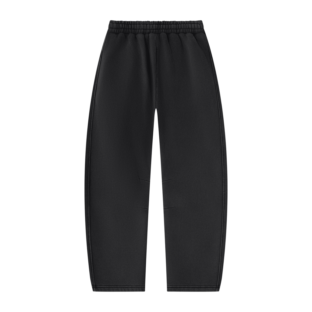 Unisex Vintage Wash Barrel Leg Fleece Sweatpants by DKRTL WYZE