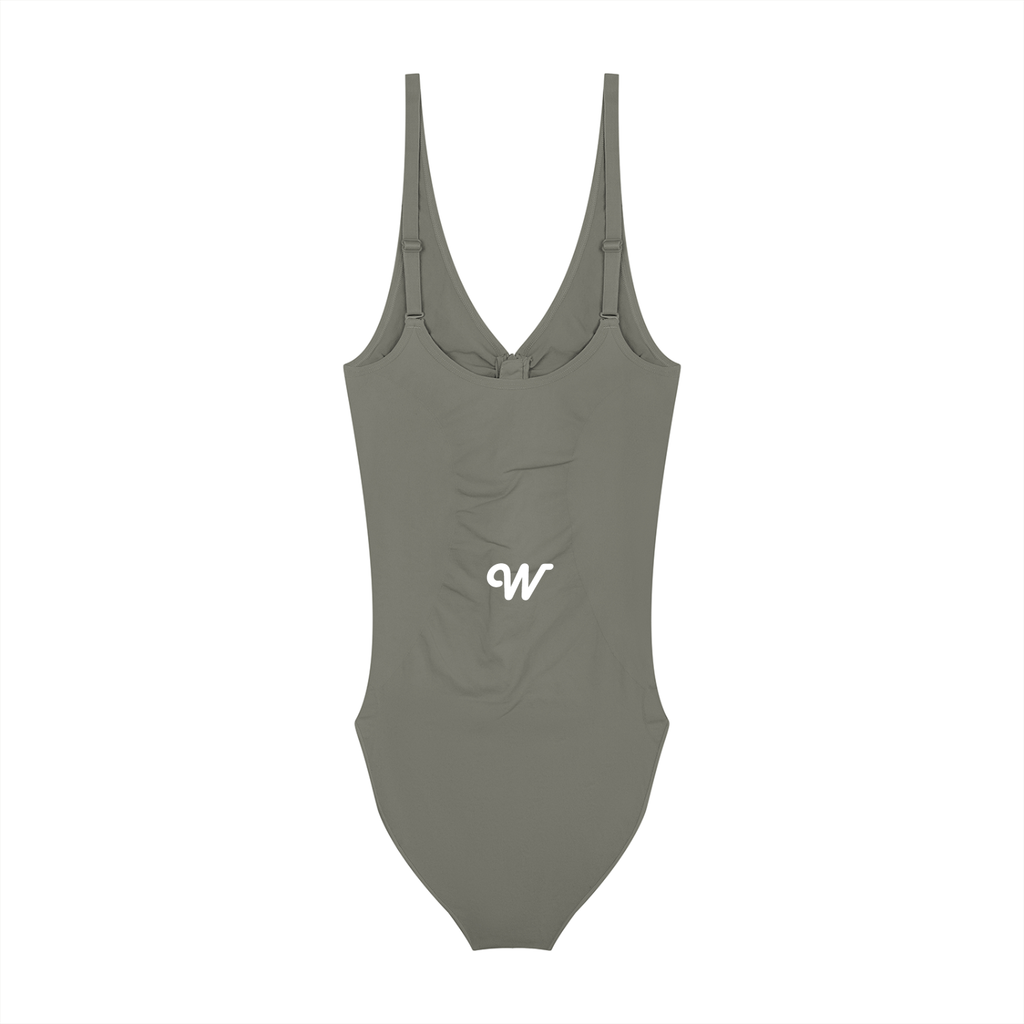 Women’s Full-Zip Ruched Bodysuit