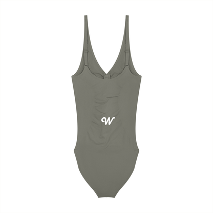Women’s Full-Zip Ruched Bodysuit