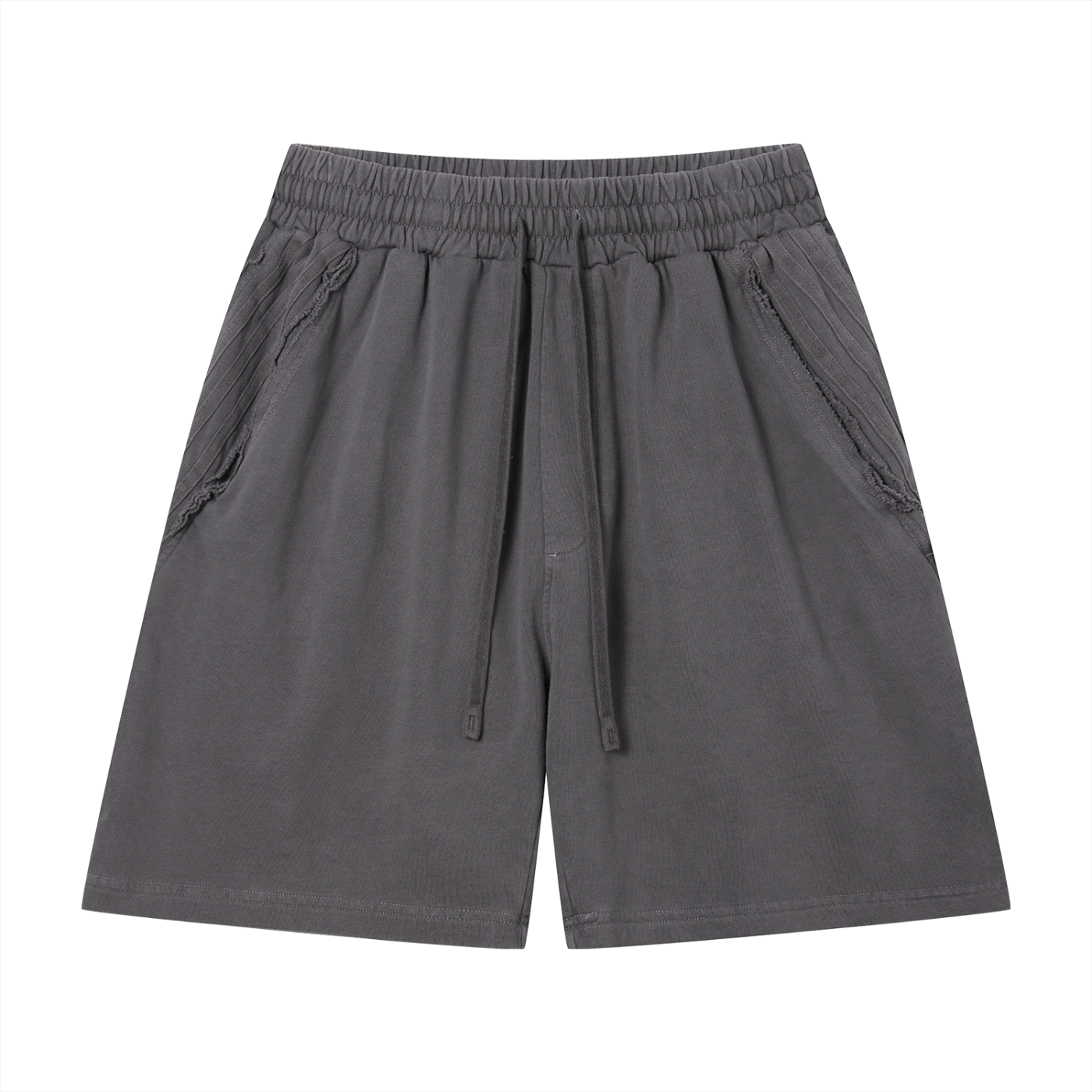 Unisex Vintage Wash Raw Edge Shorts