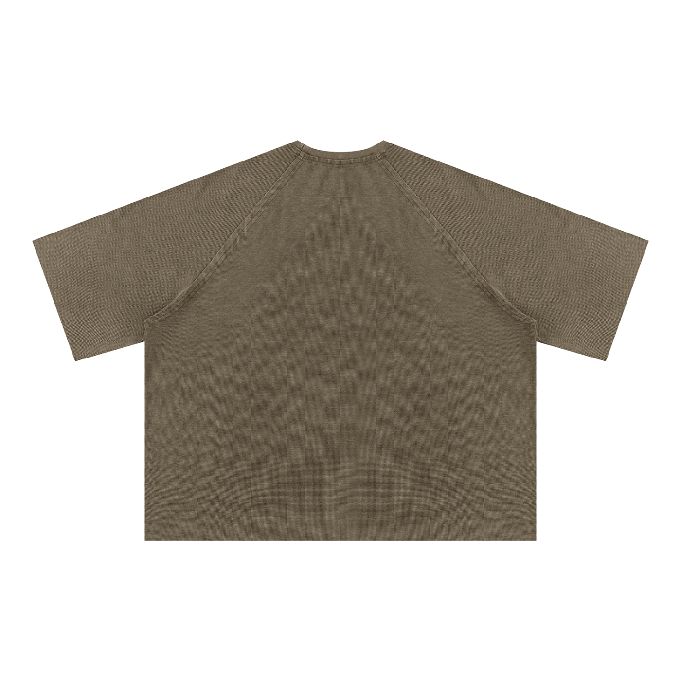 Unisex Mineral Wash Boxy Waffle T-Shirt