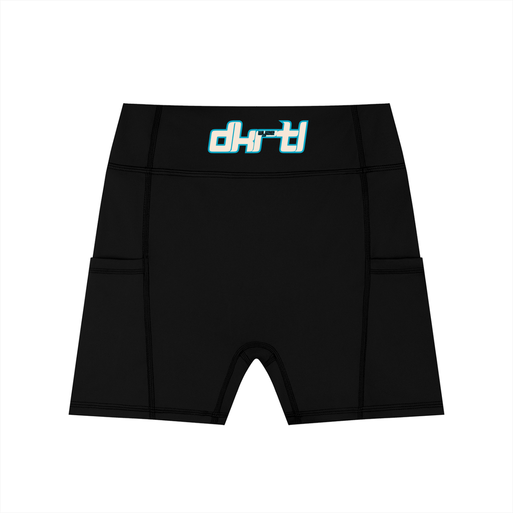 Women's High-Waisted Pocket Biker Shorts