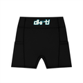 Women's High-Waisted Pocket Biker Shorts