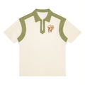Unisex Color Block Quarter Zip Polo Shirt