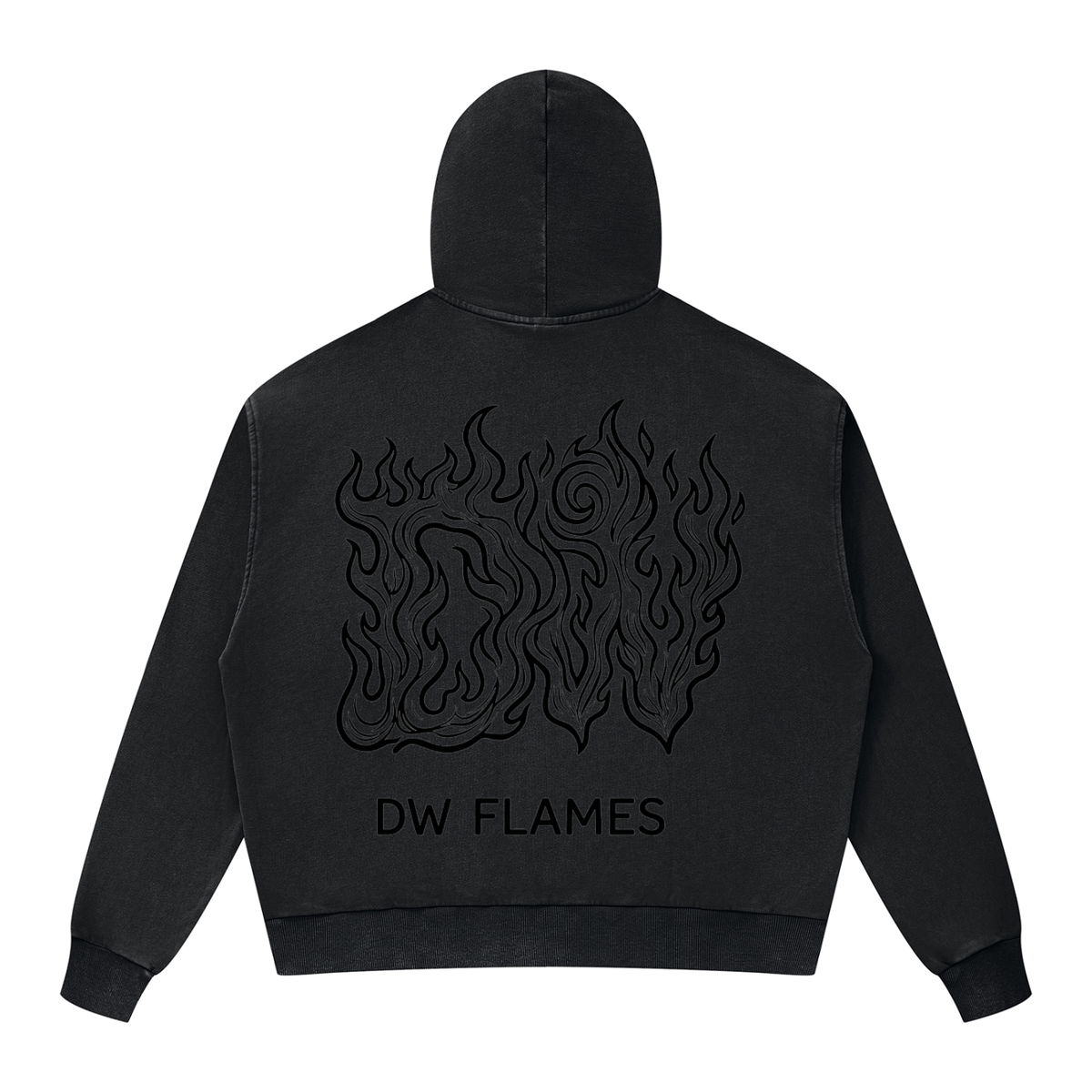 Unisex Mineral Wash Boxy Full Zip Hoodie