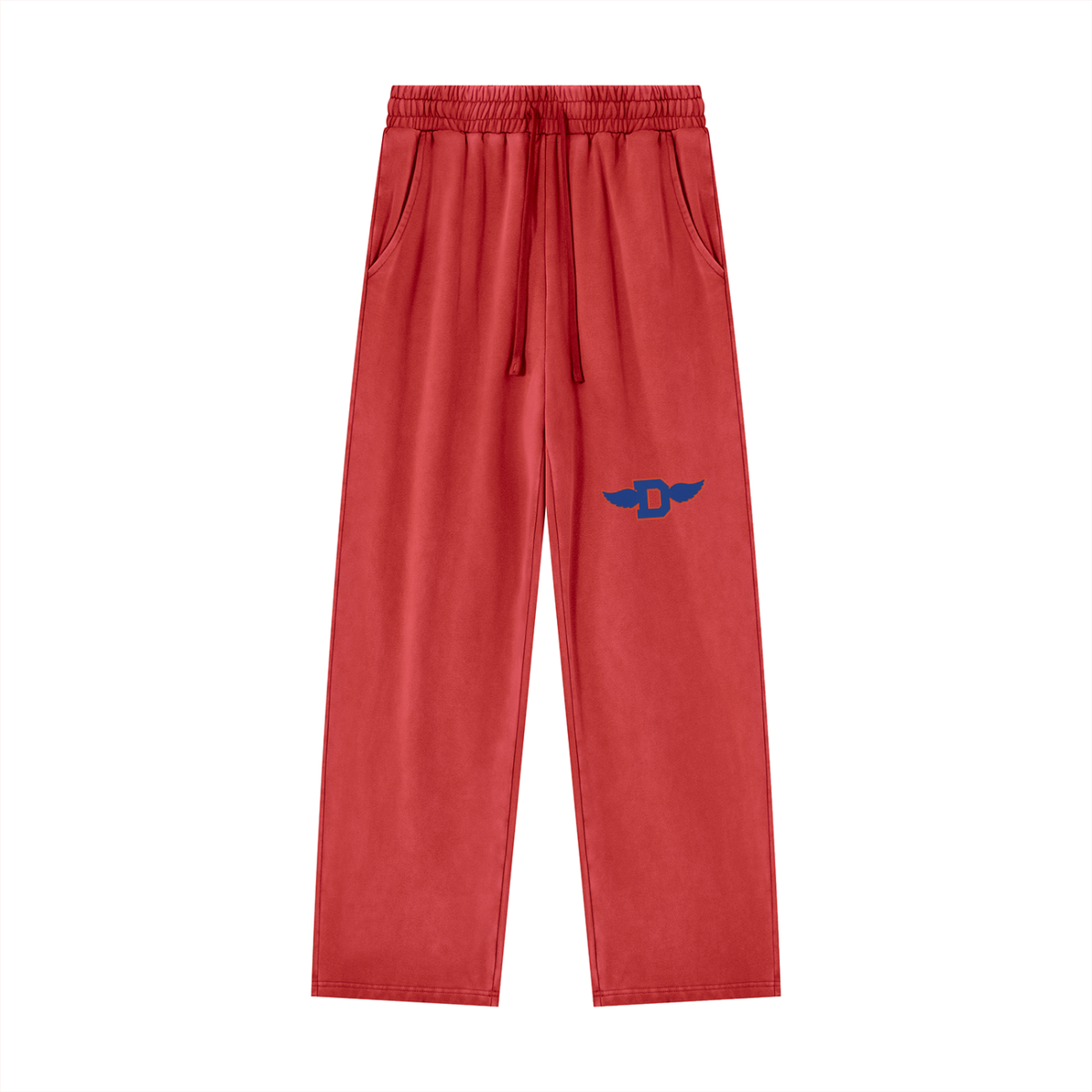 Unisex Heavyweight Vintage Wash Sweatpants in Washed Red by DKRTL WYZE