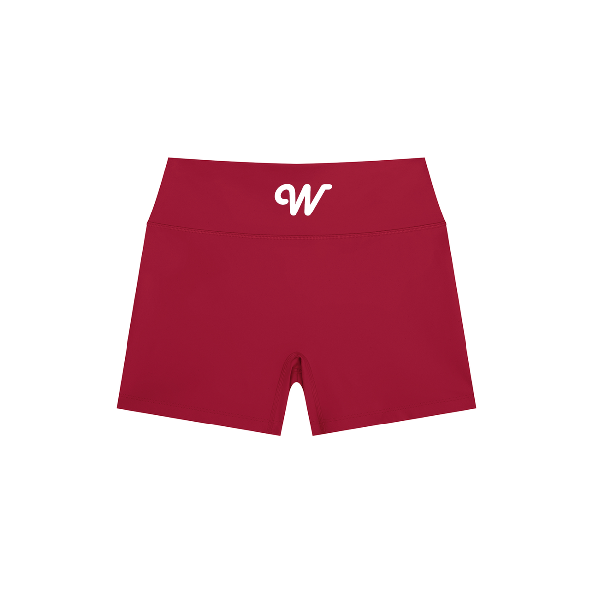 Women’s High Rise Yoga Shorts in Red by DKRTL WYZE
