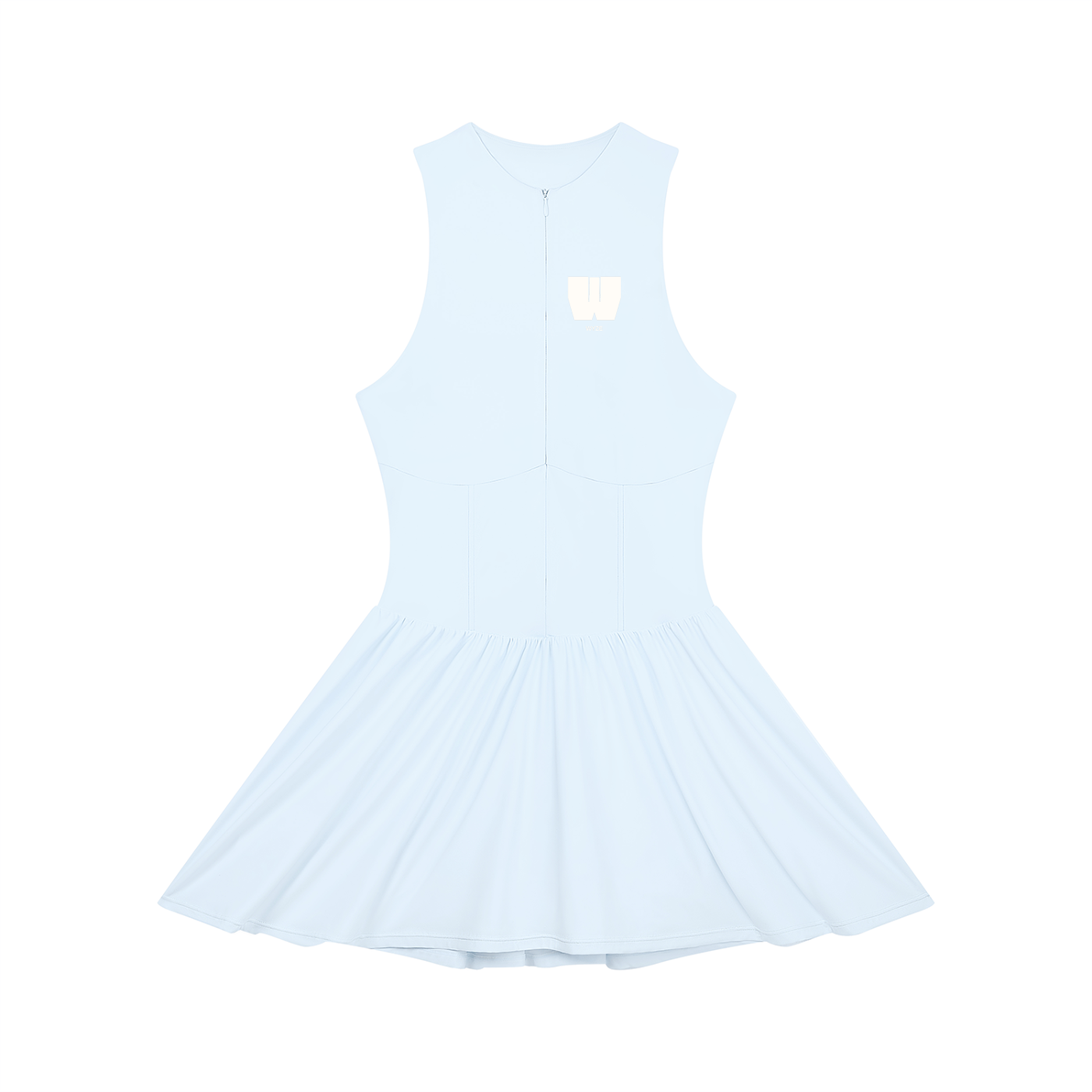 Women’s Ruched Sleeveless Full-Zip Dress