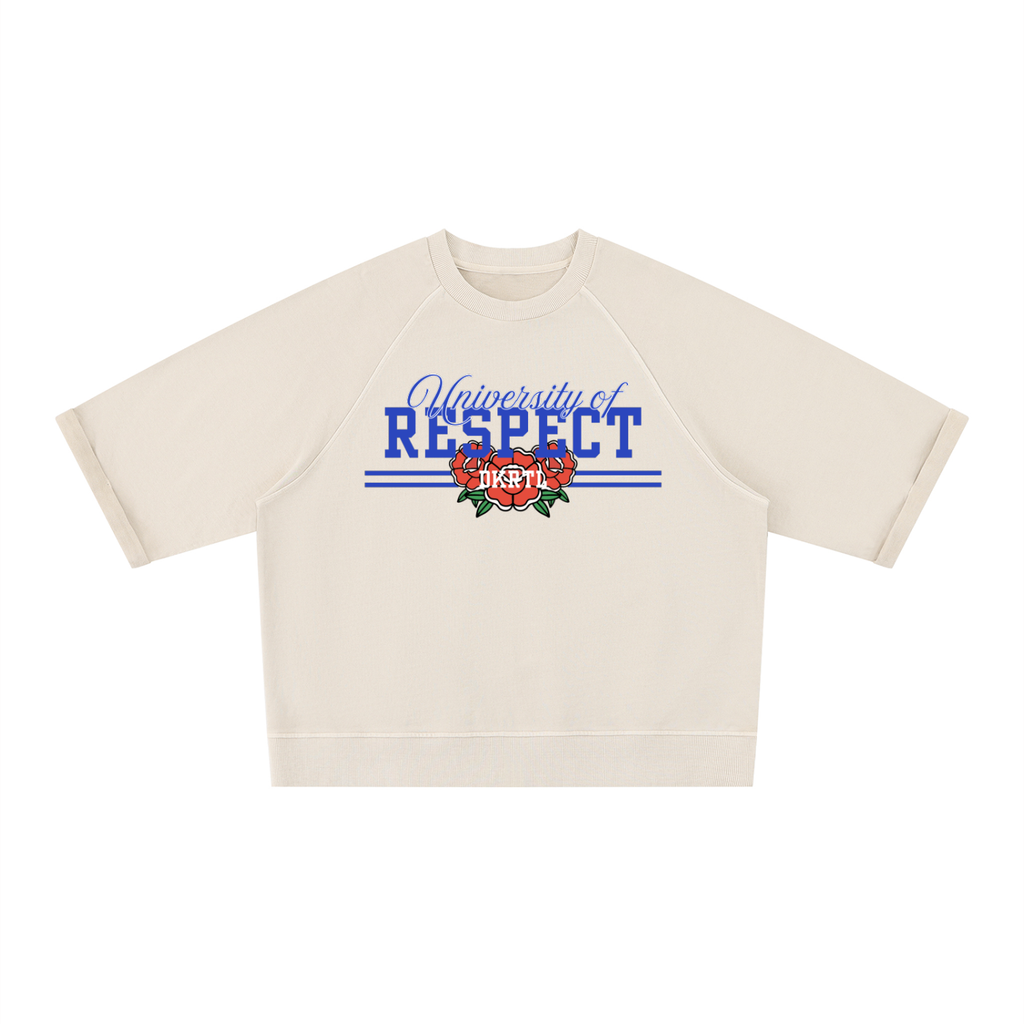 Unisex Vintage Wash Boxy Short Sleeve Sweatshirt