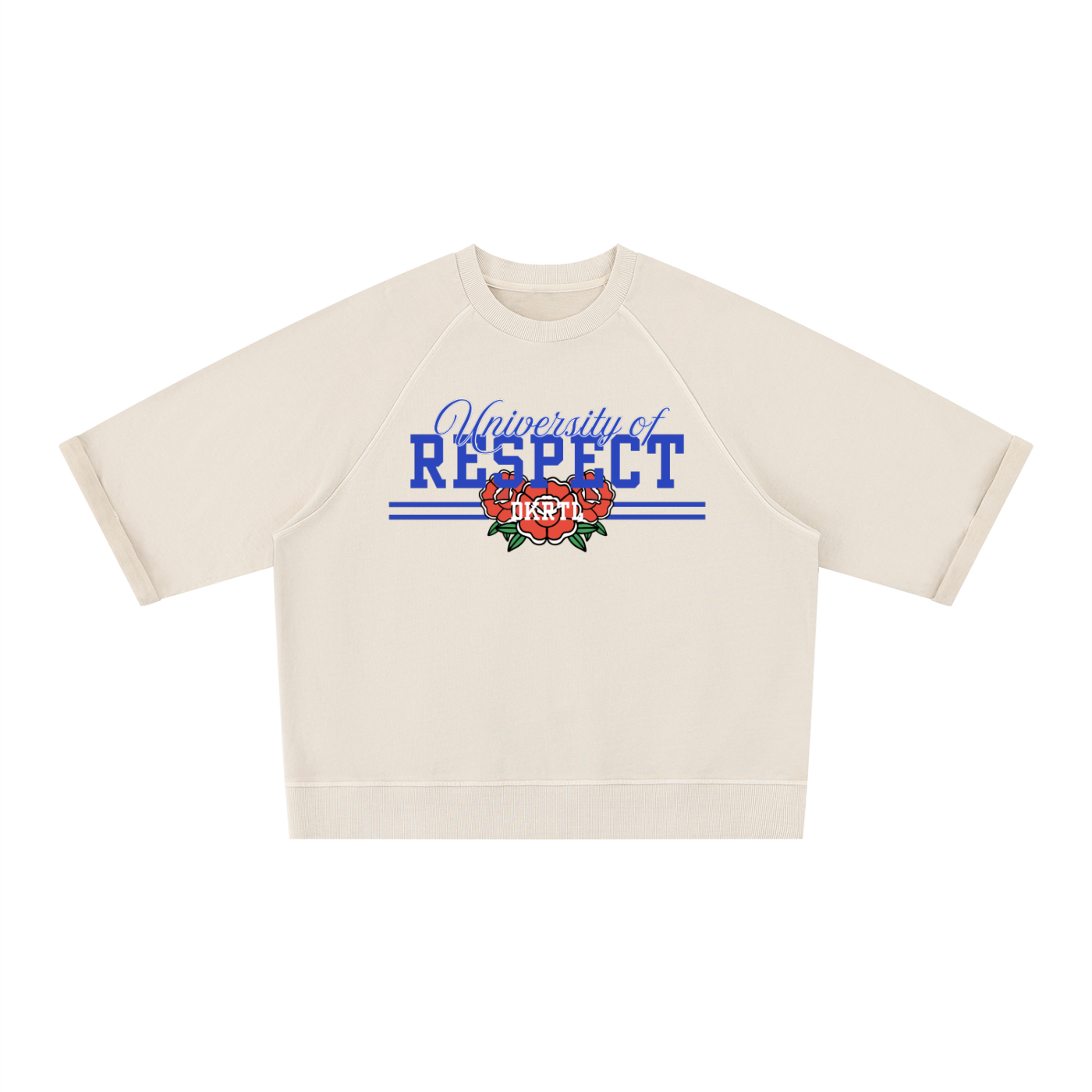Unisex Vintage Wash Boxy Short Sleeve Sweatshirt