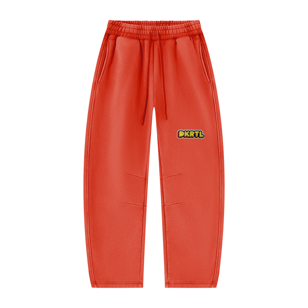 Unisex Vintage Wash Barrel Leg Fleece Sweatpants