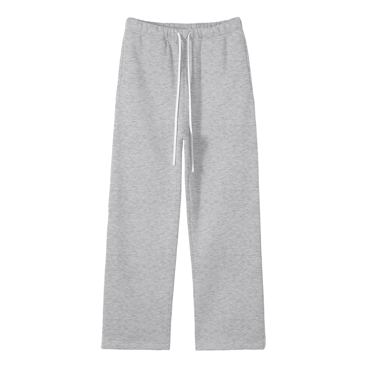 Unisex Solid Color Fleece Straight Leg Pants in Flower Gray by DKRTL WYZE