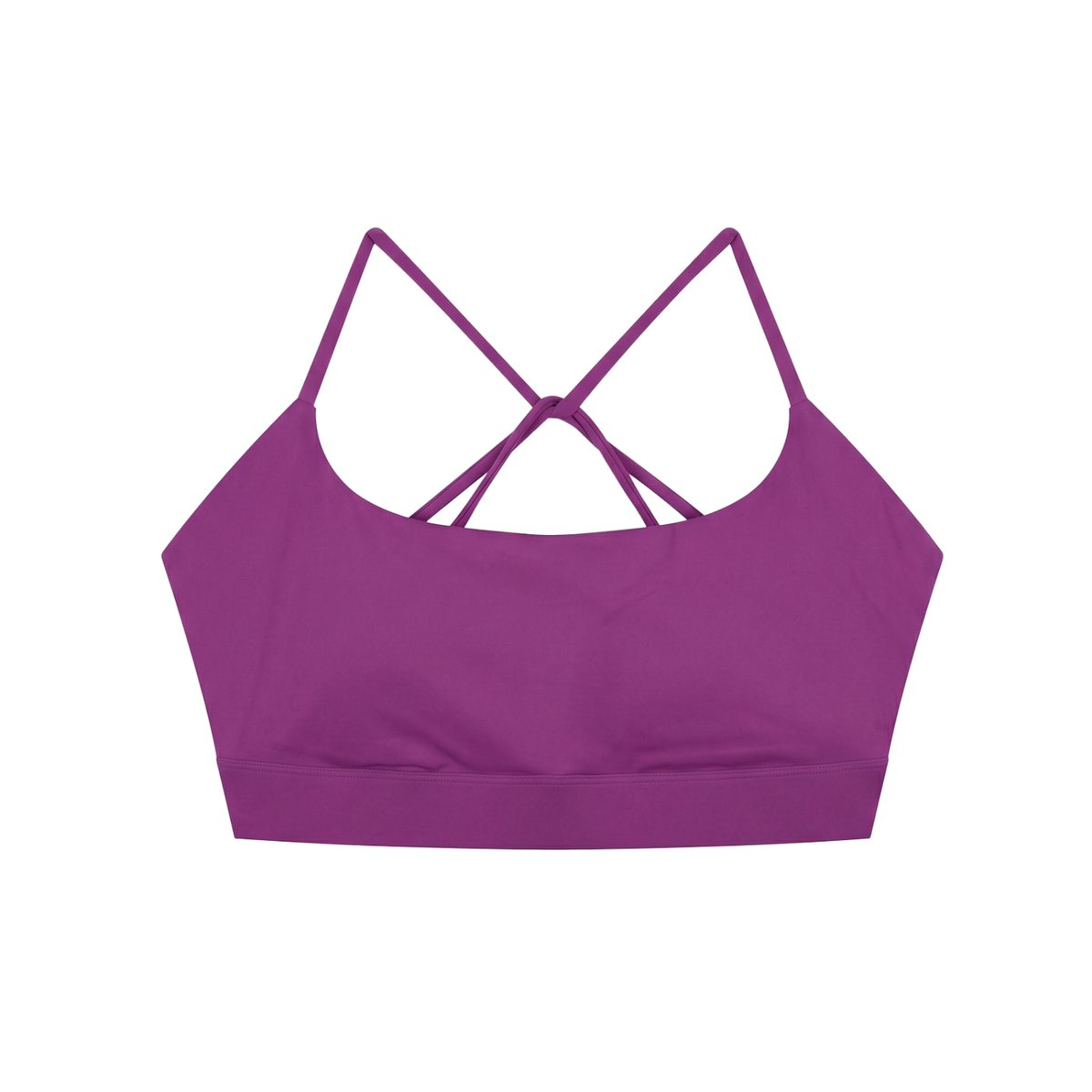 Strappy Criss Cross Yoga Sports Bra in Purple by DKRTL WYZE