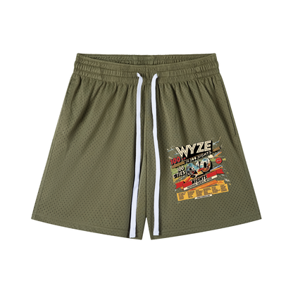Mesh Drawstring Shorts