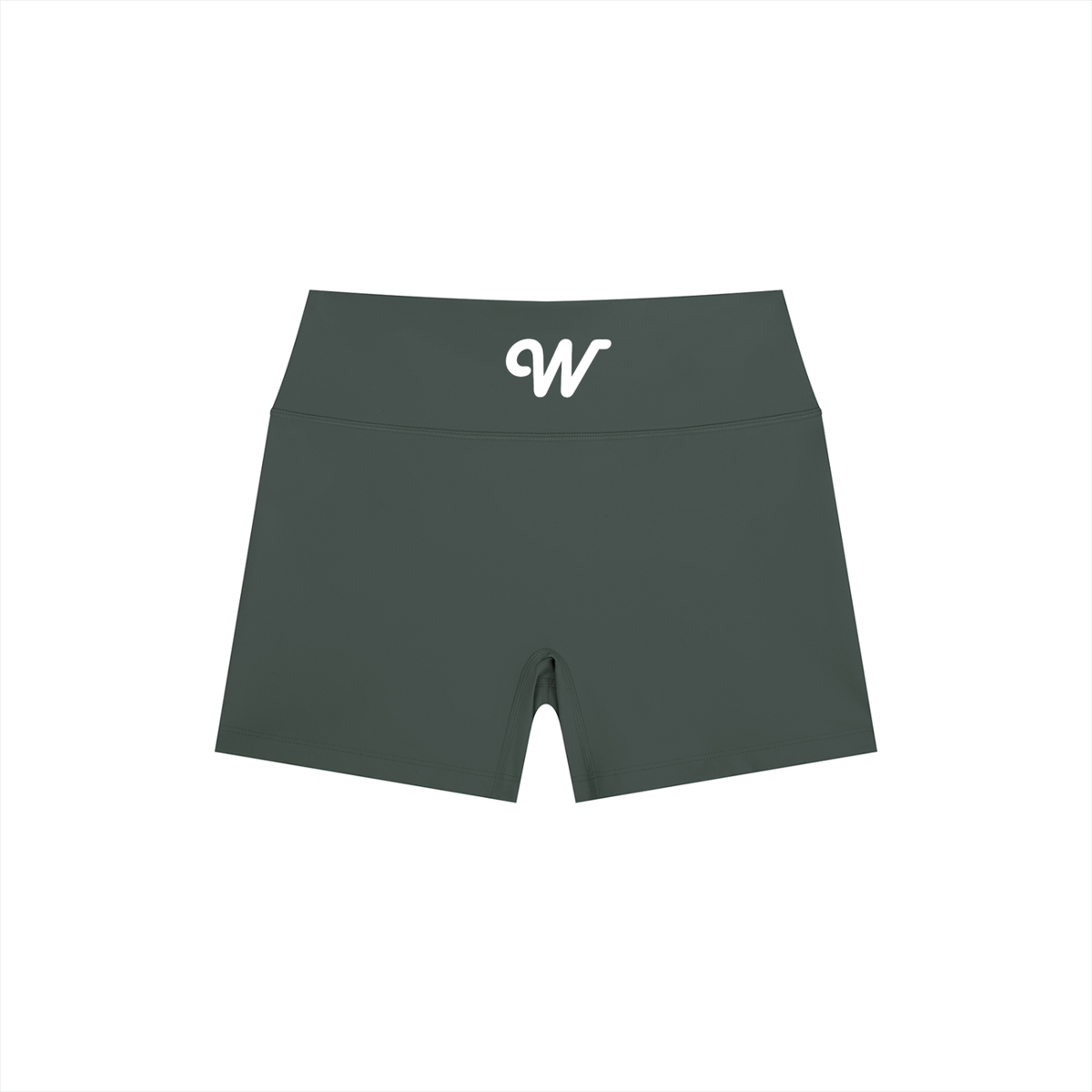 Women’s High Rise Yoga Shorts in Dark Gray by DKRTL WYZE