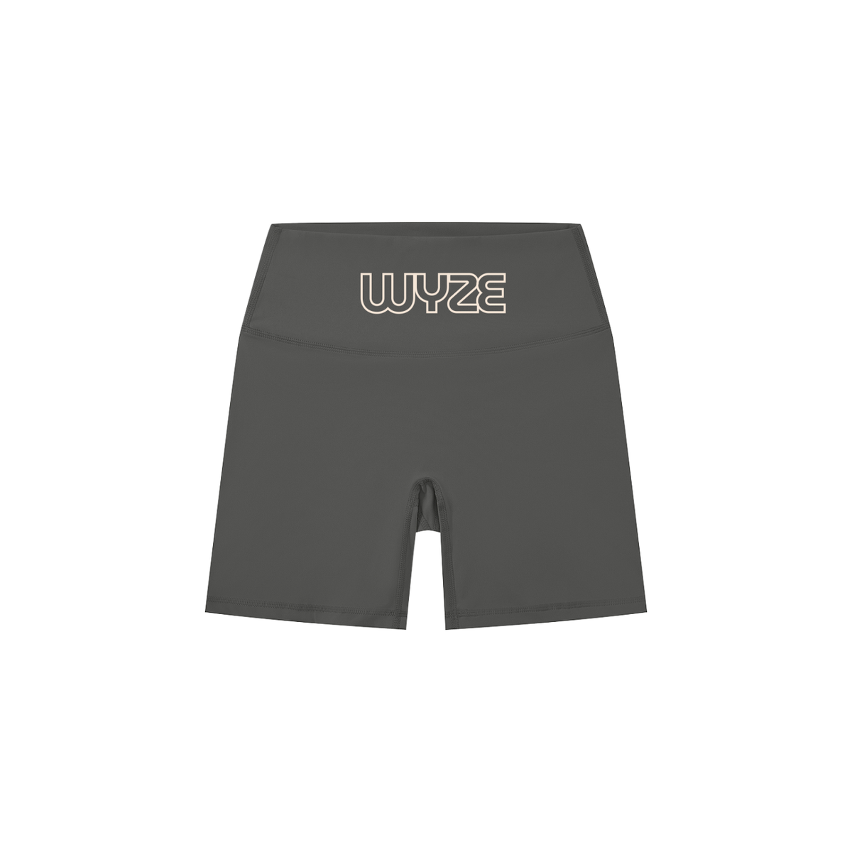 Women's High-Waisted Biker Shorts in Dark Gray by DKRTL WYZE