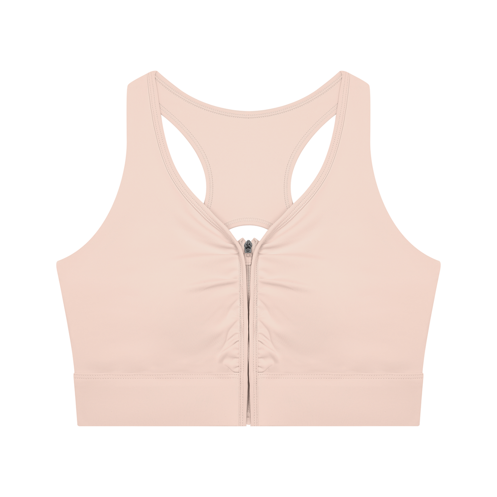 Women’s Cropped Zip Yoga Sports Bra