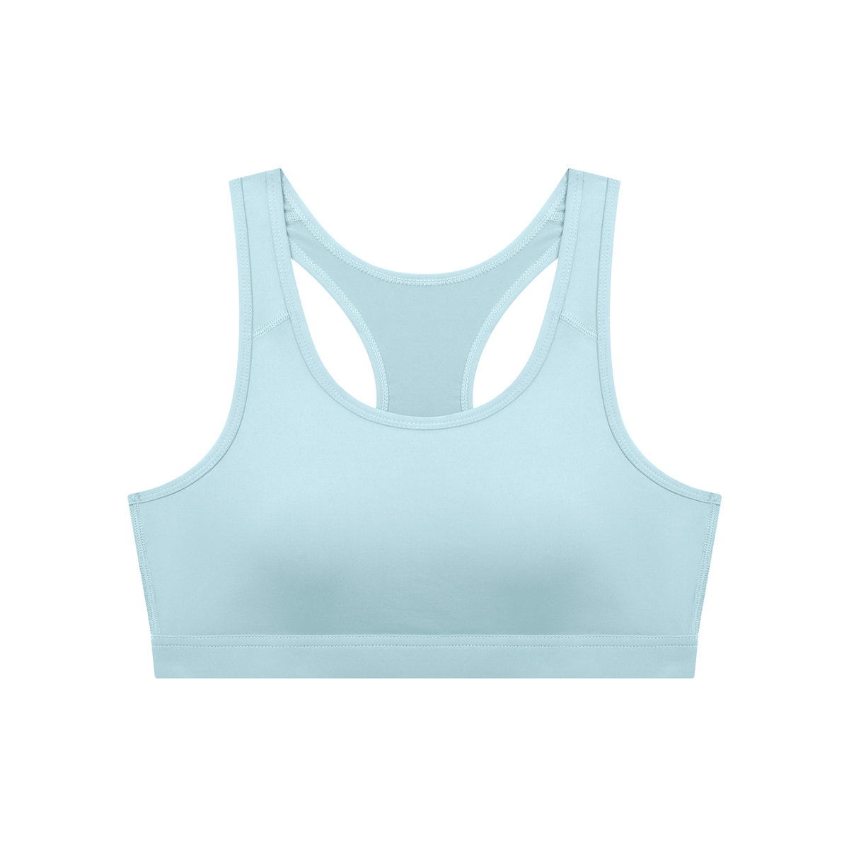Women's Cropped Sports Bra in Sky Blue by DKRTL WYZE