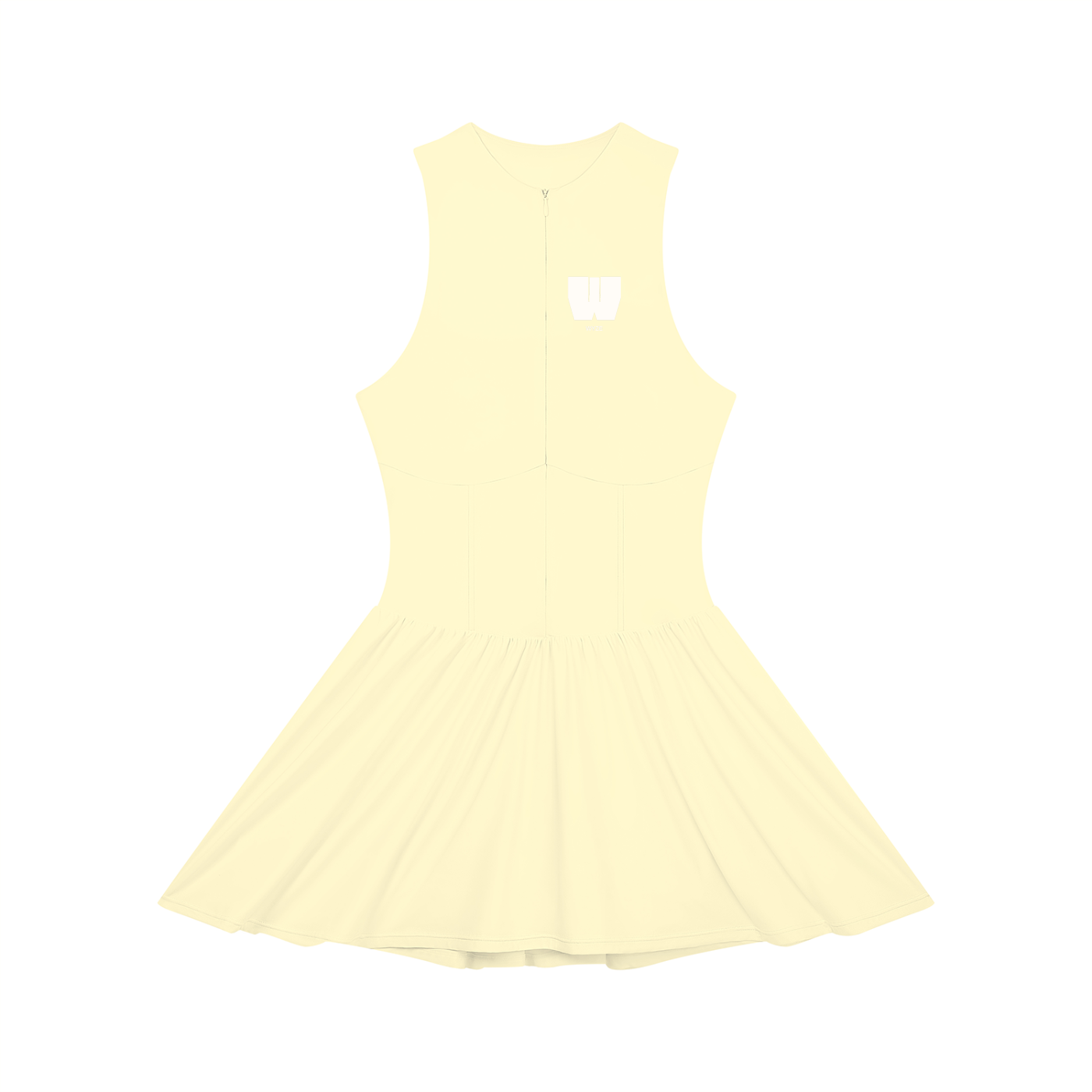 Women’s Ruched Sleeveless Full-Zip Dress