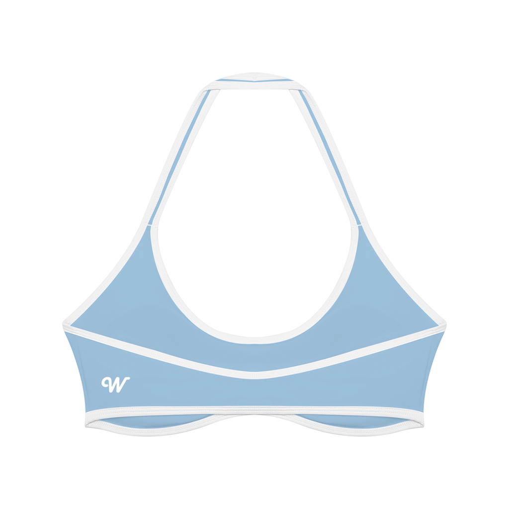 Women's Halter Color Block Yoga Sports Bra