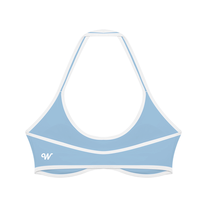 Women's Halter Color Block Yoga Sports Bra