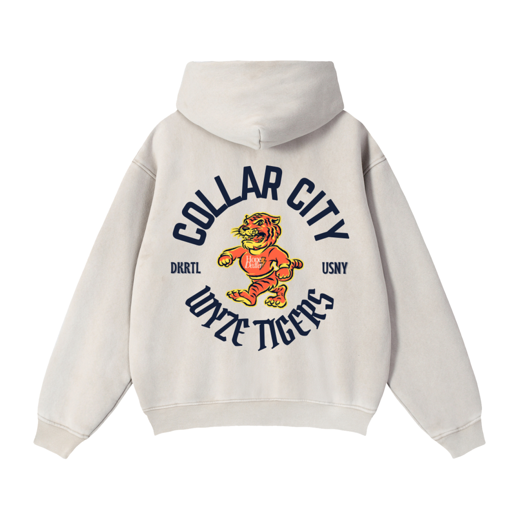Zip-Through Boxy Fleece Hoodie