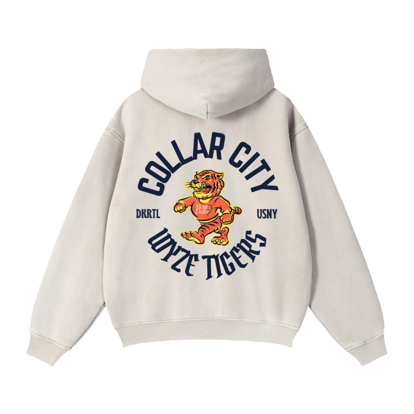 Zip-Through Boxy Fleece Hoodie