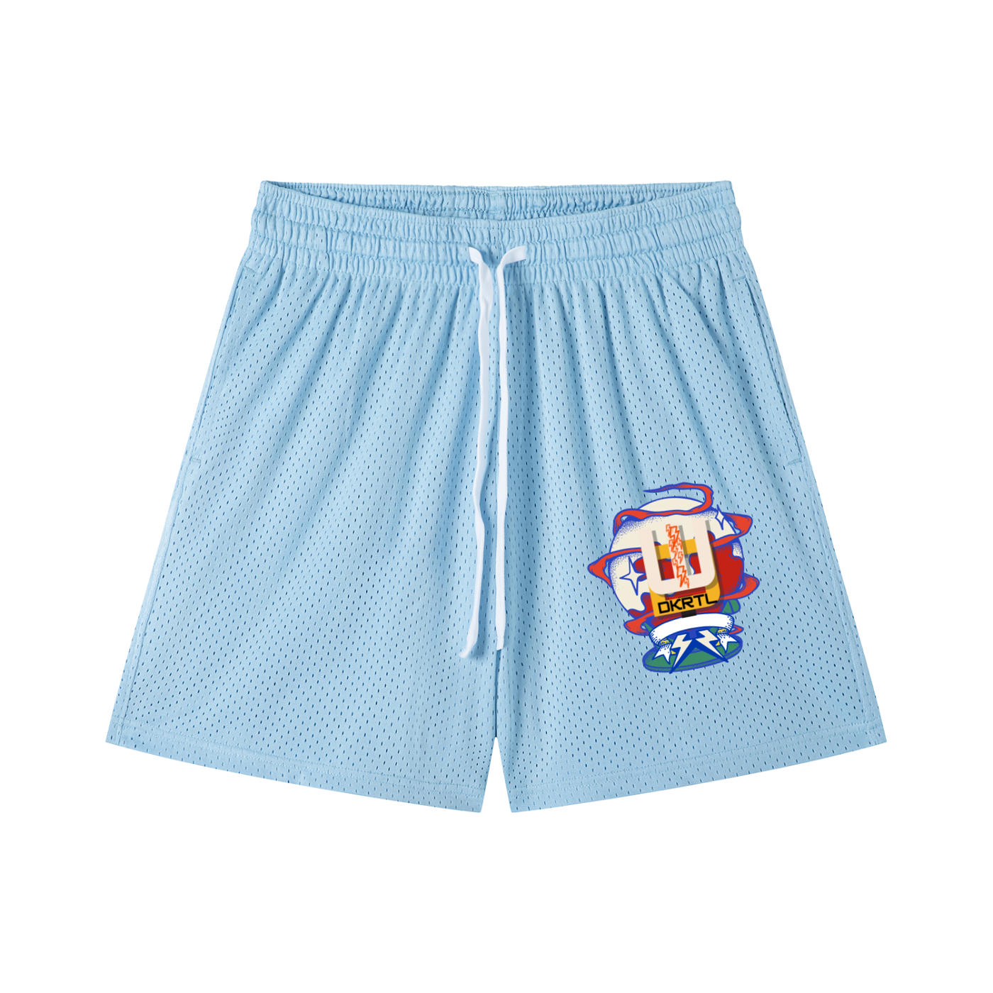 Mesh Drawstring Shorts