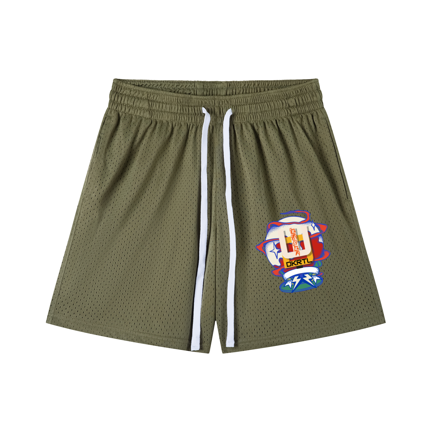 Mesh Drawstring Shorts