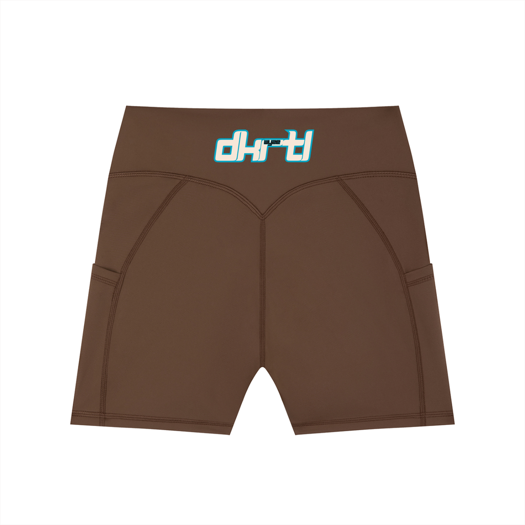 Women's High-Waisted Pocket Biker Shorts