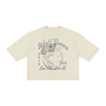Unisex Vintage Wash Boxy T-Shirt in Apricot by DKRTL WYZE