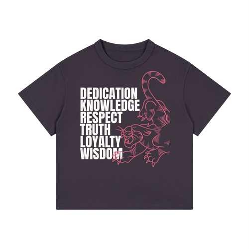 Kid's Loose Fit Drop Shoulder T-Shirt in Purple by DKRTL WYZE