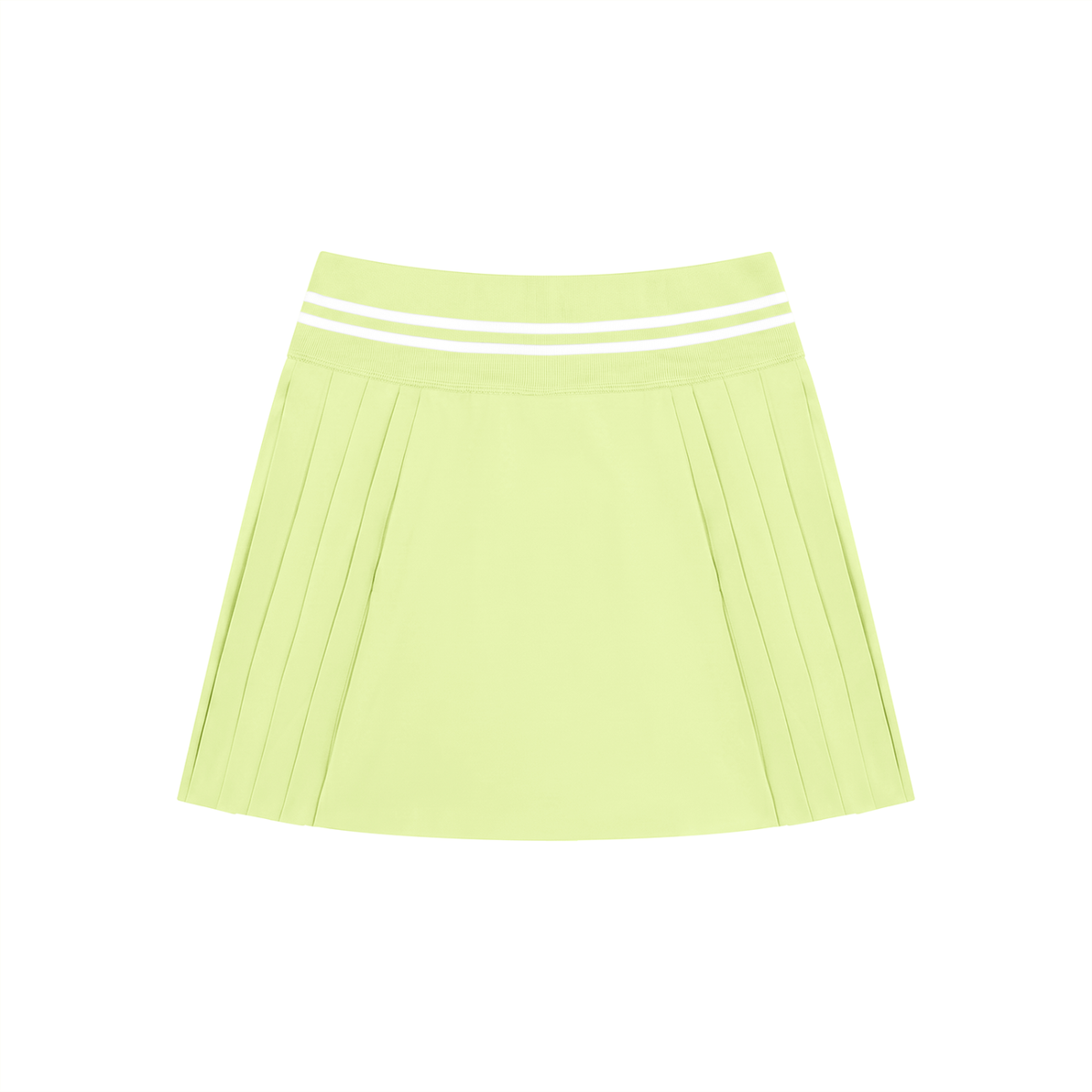 Women's Pleated Mini Skirt in Light Green by DKRTL WYZE