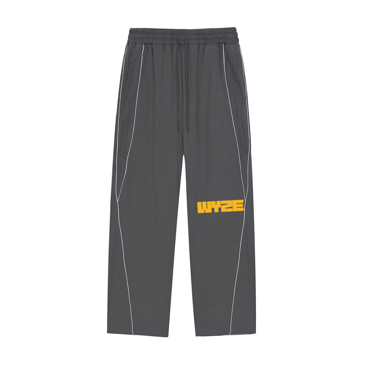Reflection Striped Straight-Leg Sweatpants in Dark Gray by DKRTL WYZE