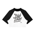 Women’s Color Block Raglan Crop T-Shirt